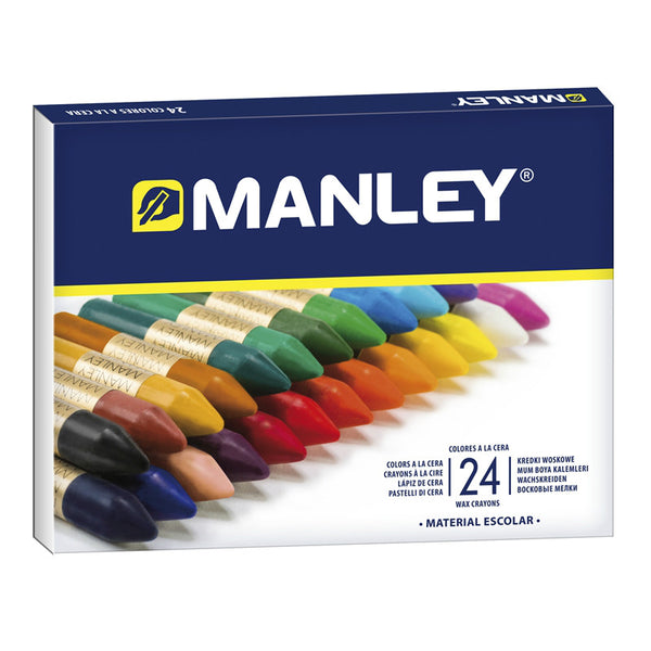 Ceras Blandas Manley Fluor ( 24 Colores )