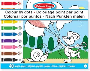 Bloc Gigante Multi Temático Para Colorear Con Dots - Bloc De Dibujo Dots - Melissa & Doug