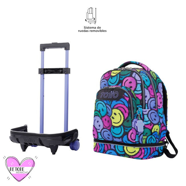 Mochila Ruedas Mochila Con Ruedas Totto Muska Escolar Mediana De