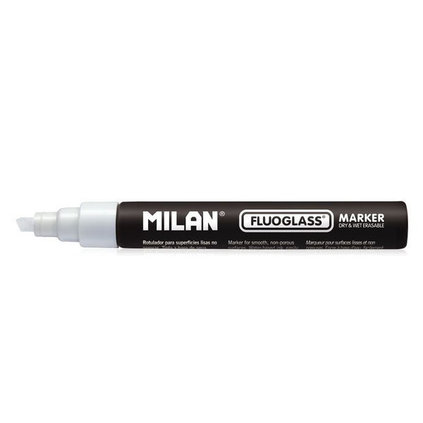 Rotulador Blanco Borrable Para Pizarras Cristal Y Superficies No Porosas - Milan