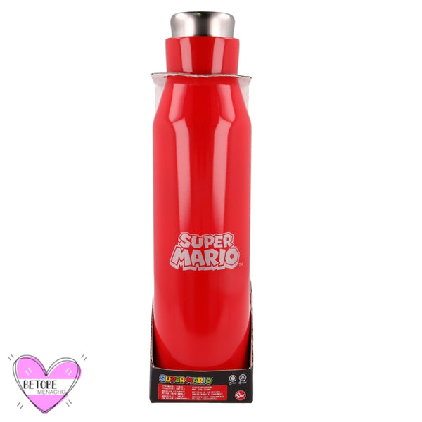 Botella Térmica De Acero Inoxidable 580 ml / Super Mario