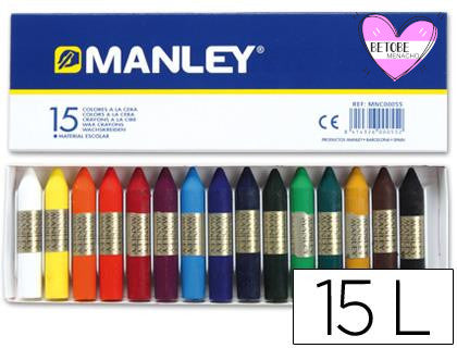Ceras Blandas Manley Fluor ( 15 Colores )
