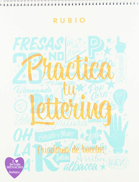 Cuaderno Lettering Para Prácticas Y Bocetos Rubio