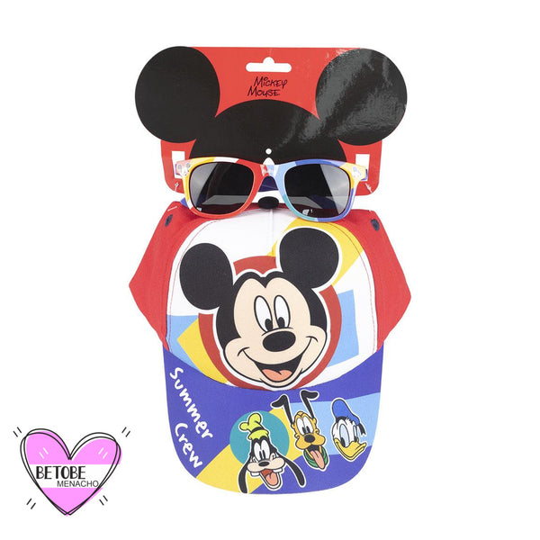 Gorra Infantil + Gafas De Sol Mickey Mouse