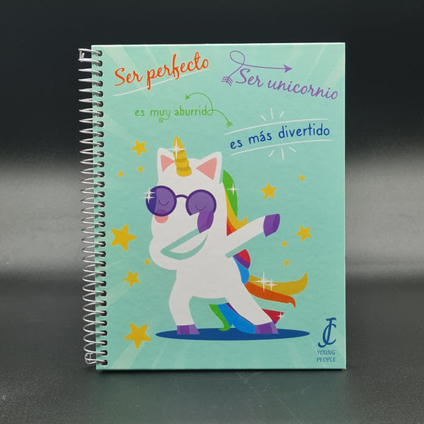 Cuaderno - Libreta - Bloc De Tamaño Folio Ser Perfecto Es Muy Aburrido Ser Unicornio Es Más Divertido
