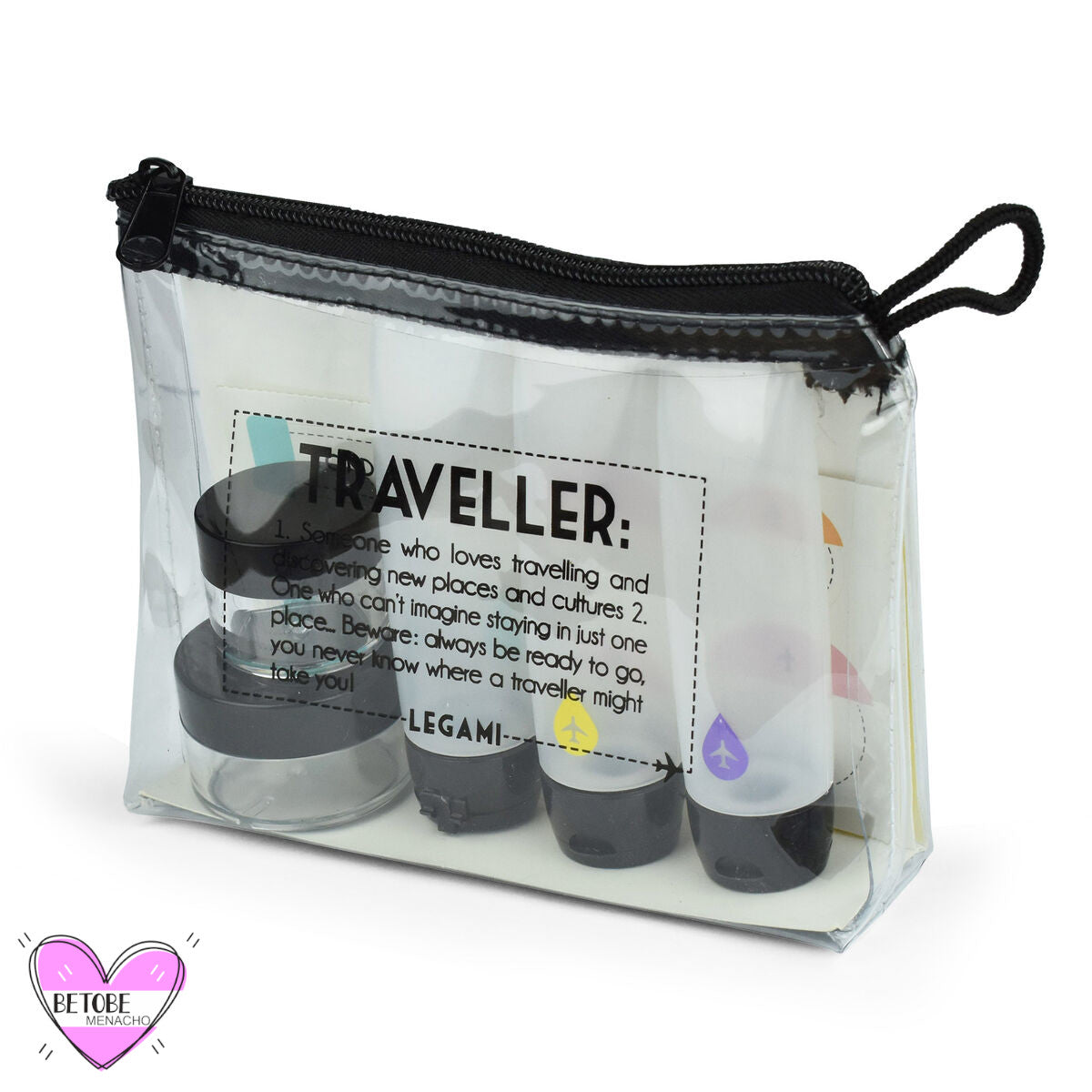 KEYRI Botellas de Viaje Juego de Viaje Neceser Transparente con 4 Botellas  Botes de Viaje Avion