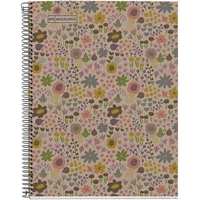 Cuaderno - Libreta - Bloc - NoteBook A4 Ecoflowers - MiquelRius