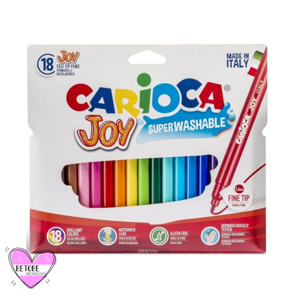 Carioca Rotuladores De Colores Superlavables Punta Fina ( 18 Colores )