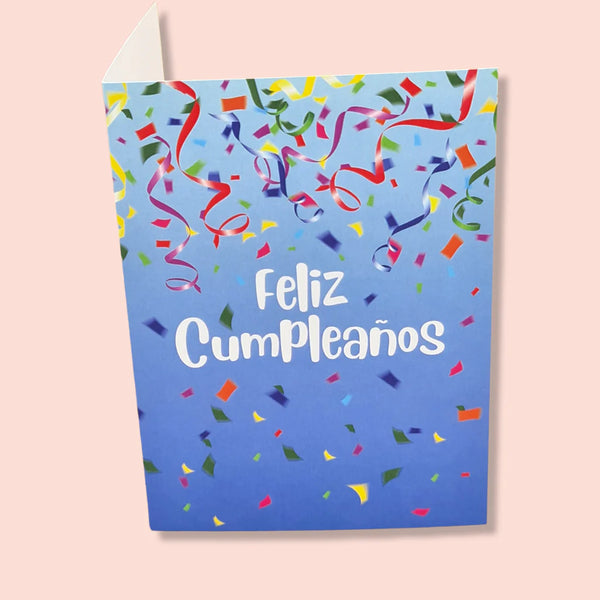 Tarjeta De Felicitación Feliz Cumpleaños Confetti