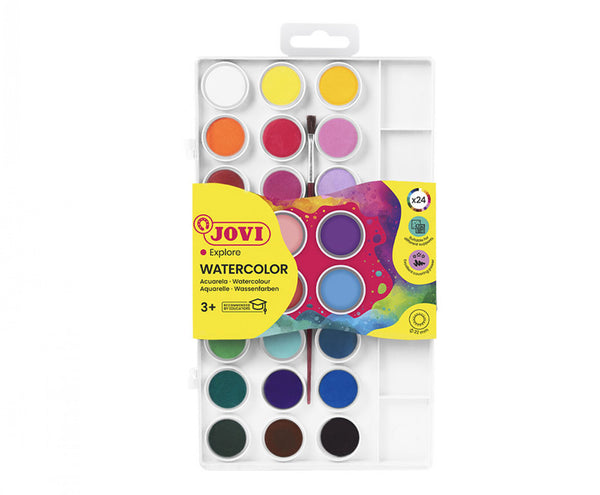 Acuarelas Jovi 24 Colores + Pincel