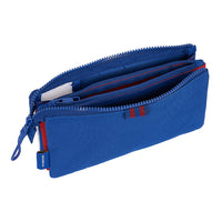 Estuche Escolar F.C. Barcelona - Barsa - Portatodo F.C. Barcelona Barsa 2ª Equipación - Estuche Portatodo De Tres Compatimentos F.C. Barcelona Barsa - Safta