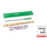 Flauta Escolar Hohner Melody 9508 Color Crema Con Funda Y Limpiador Flauta Dulce - Hohner