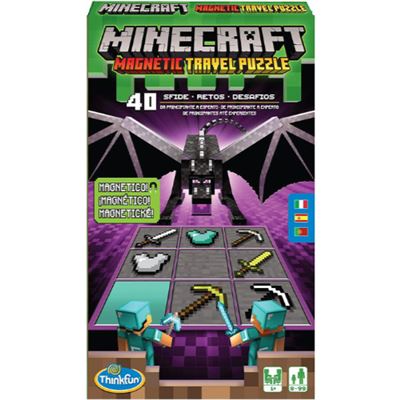 Puzzle Magnético Juego De Viaje Minecraft - ThinkFun