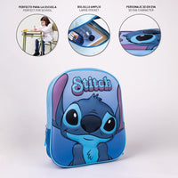 Mochila Infantil Preescolar Stitch 3D- Mochila Escolar Primeros Años Stitch 3D - Mochila Pequeña Guardería Infantil Stitch 3D - Cerdá