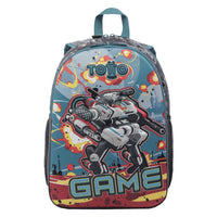 Mochila Escolar Mediana Infinity Game Robot - Totto