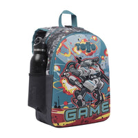 Mochila Escolar Mediana Infinity Game Robot - Totto