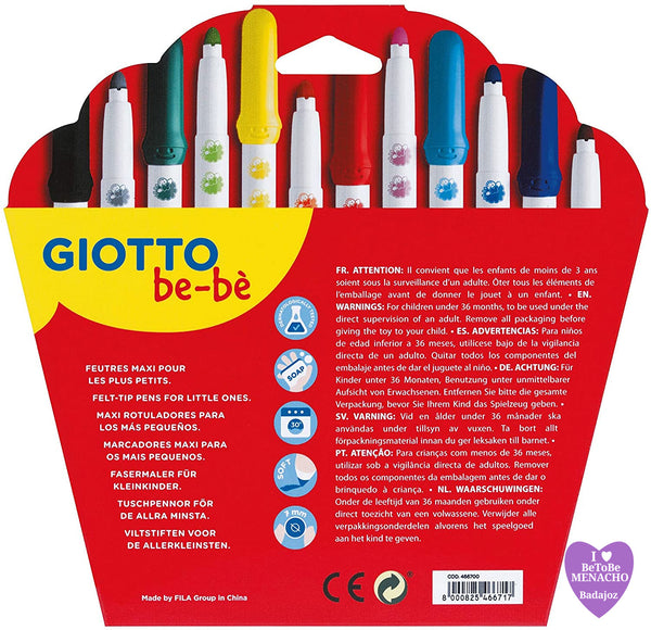 Giotto Rotuladores Especiales be-bè - 12 Unidades – Be To Be Menacho