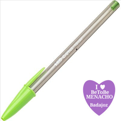 BOLÍGRAFO BIC CRISTAL FUN VERDE LIMA