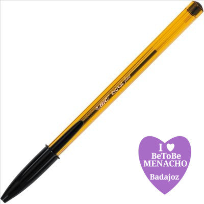 BOLÍGRAFO BIC CRISTAL ORIGINAL FINE NEGRO – Be To Be Menacho