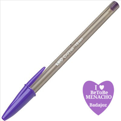 BOLÍGRAFO BIC CRISTAL FUN LILA