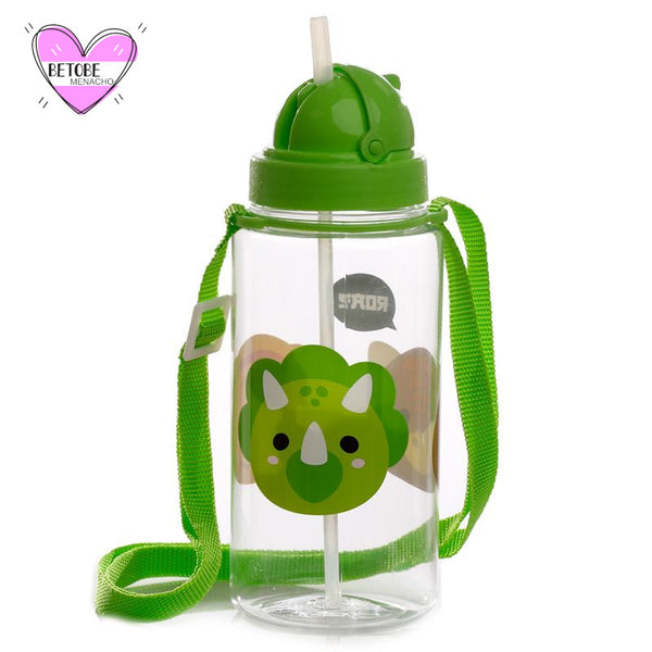 Green Elephant - Botella de agua para niños, termo con pajita, de acero  inoxidable, botella al vacío, regalo de cumpleaños para niños (elefante  verde