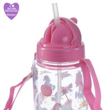Botella de Agua Infantil con Pajita Unicornio 450 ml - PK