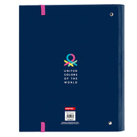 Carpeta De 4 Anillas Con Recambio Benetton Corazones
