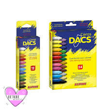 Alpino Ceras Blandas Dacs ( 24 Colores ) - Estuche Con 24 Ceras De Colores Blandas Dacs - Alpino