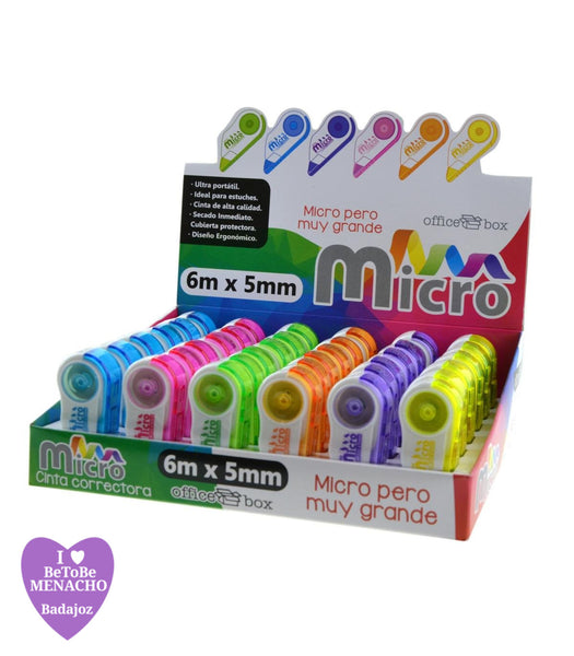 Cinta Correctora / Tipex Micro 5mm x 6 Metros – Be To Be Menacho