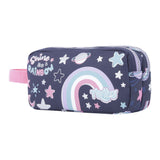 Estuche / Portatodo Dos Compatimentos Totto Shainy Arcoiris Y Estrellas