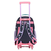 Mochila Escolar Grande Con Ruedas Totto Arcoiris Estrellas