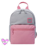 Mochila Infantil Guardería Totto Gris y Rosa
