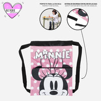 Saquito Mochila Minnie Mouse Topos