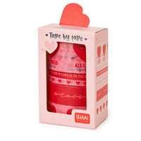 Set de 5 Cintas Adhesivas de Papel - Tape By Tape - Washi Tape Corazones