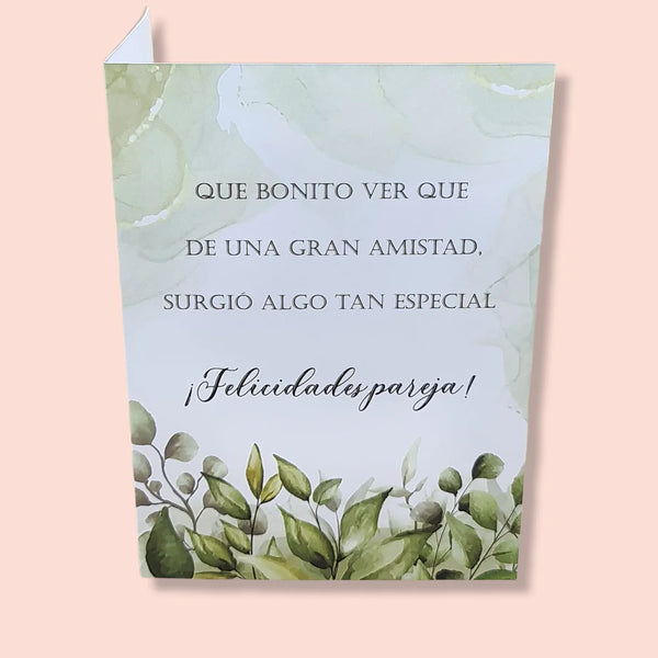 Tarjeta De Felicitación Felicidades Pareja