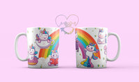 Taza Unicornios Arcoíris